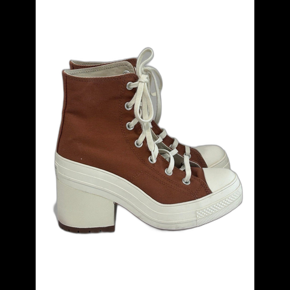 Converse Chuck Taylor De Luxe Heel Sneakers Women’s 8 Color Tawny Owl High